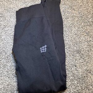 Jed North Black Ribbed Seamless High Waist Leggings